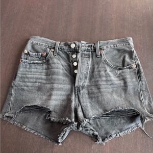 Levi's 501 Distressed Denim Cutoff Shorts
